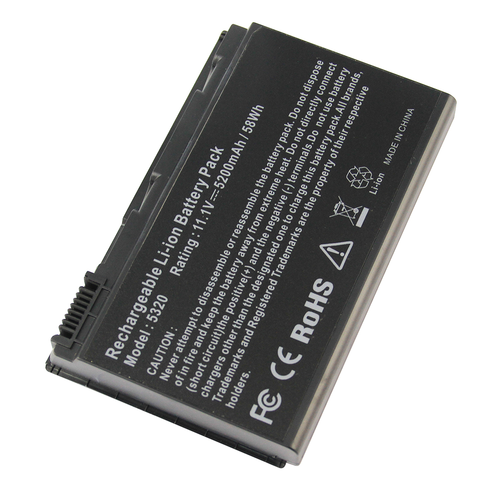 Untuk Acer TravelMate 5220 5230 5320 11.1V 5200mAh Laptop Baterai 
