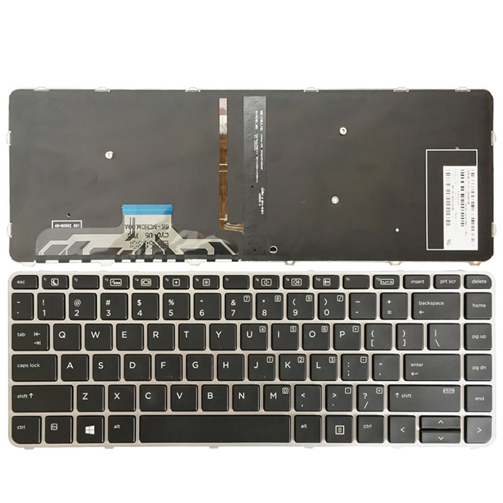 New US Notebook Keyboard Untuk HP ELIteBook FOLIO 1040 G3 dengan Frame US Laptop Keyboard