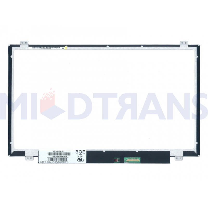 NT140WHM-N31 NT140WHM N31 14.0 "LCD Layar Dispilay Baru Panel Laptop Kelas A 1366*768 30 PIN PIN PENGGANTIAN