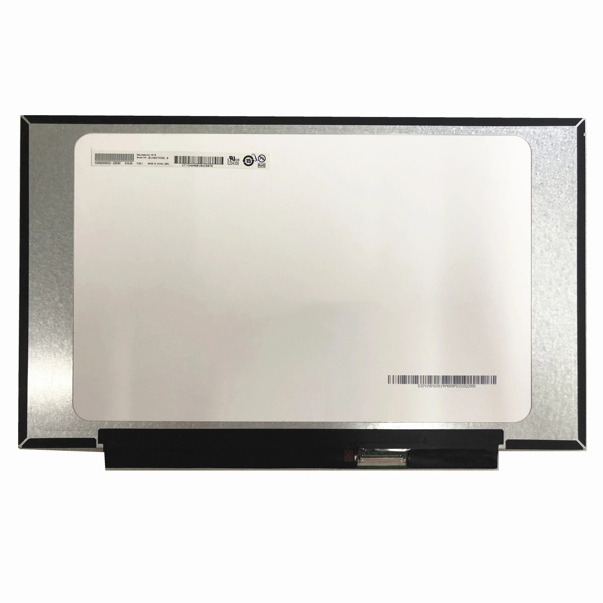B140XTK02.0 14.0 "WXGA LCD LED LED SCENET LED Tampilan