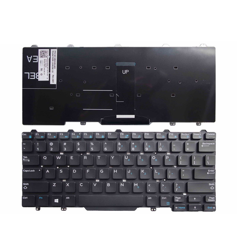 Keyboard Bahasa Inggris Untuk Laptop Dell Latitude E5450 Penggantian Keyboard AS 