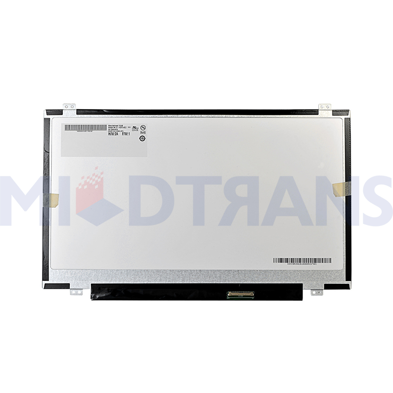 B140RW02 V0 14.0 "Panel Tampilan Lapisan Laptop LCD untuk HP EliteBook 8460p