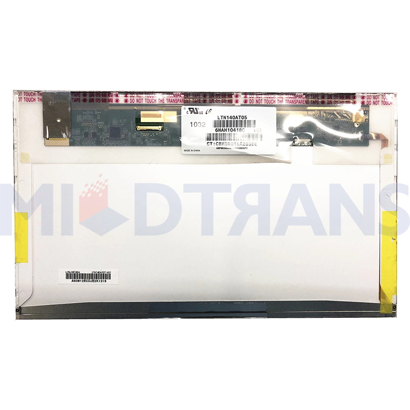 Ltn140at05-102 ltn140at05 102 14.0 inci tn lvds 1366 (rgb) × 768 layar LCD laptop