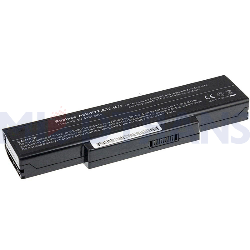 Untuk ASUS A72D A72J K72 K72J K73 K73T N71 N73 X77 70-NZY1B1000Z A32-N71 A32-K72 Baterai Laptop