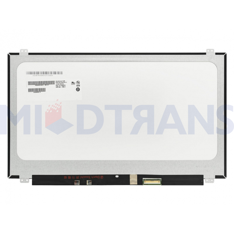 15.6 Lapisan Laptop Layar Sentuh B156XTK01.0 HD 1366x768 On-Cell Touch LCD Panel 40pin EDP