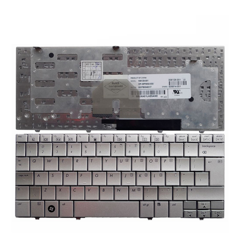 Baru untuk HP Mini Netbook 2140 Keyboard Perak Laptop Bahasa Inggris Keyboard Tata Letak