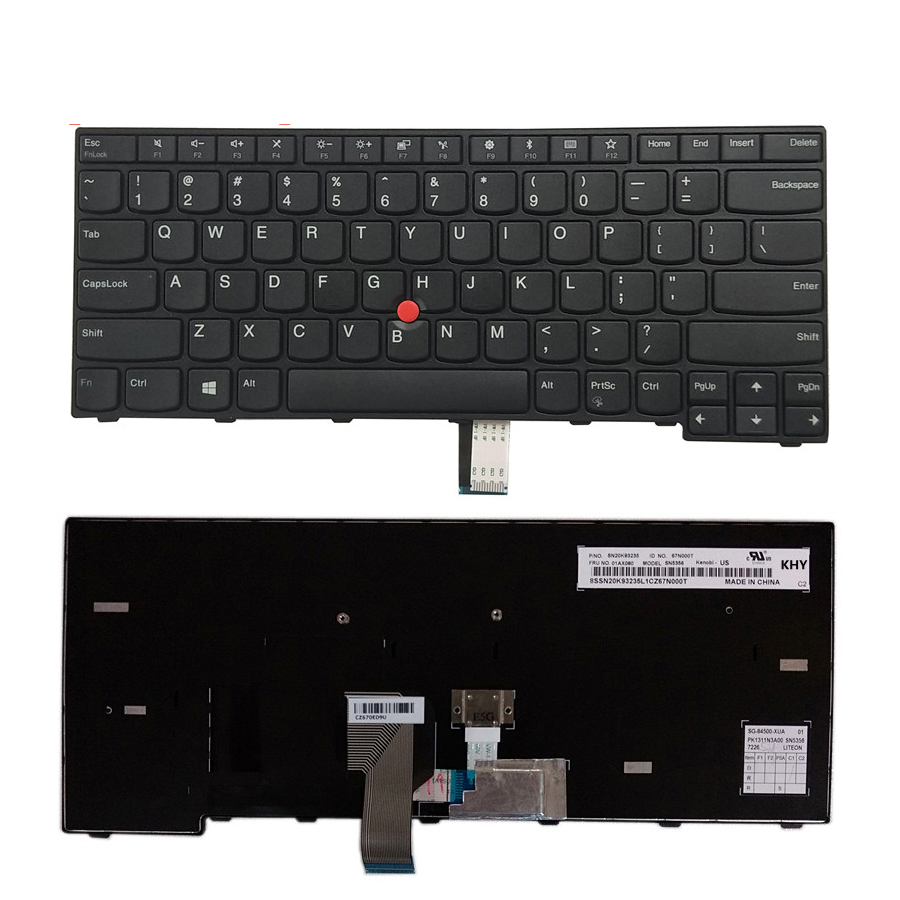 Laptop US Keyboard Baru untuk Lenovo IBM ThinkPad Edge E470 US Keyboard Layout
