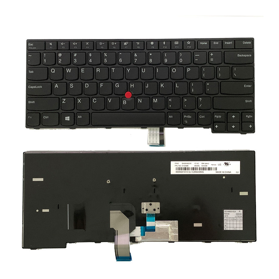 Keyboard AS Baru Untuk Lenovo Thinkpad E470 Keyboard Laptop Bahasa Inggris